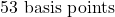 53 \text{ basis points}