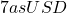 7 as USD