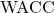 \text{WACC}
