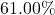 61.00\%