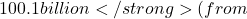 100.1 billion</strong> (from