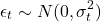 \[\epsilon_t \sim N(0, \sigma_t^2)\]