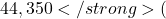 44,350</strong> (