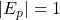 \vert{}E_p\vert{} = 1