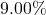 9.00\%