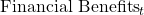 \text{Financial Benefits}_t