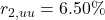 r_{2,uu} = 6.50\%