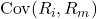 \text{Cov}(R_i, R_m)