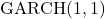 \text{GARCH}(1,1)