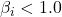 \beta_i < 1.0