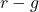 r - g