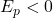 E_p < 0