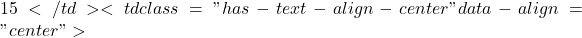 15</td><td class="has-text-align-center" data-align="center">