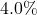 4.0\%