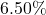 6.50\%