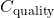 C_{\text{quality}}