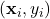 (\mathbf{x}_i, y_i)