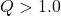 Q > 1.0