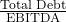 \frac{\text{Total Debt}}{\text{EBITDA}}