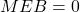 MEB = 0