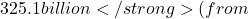325.1 billion</strong> (from
