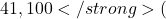 41,100</strong> (