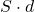 S \cdot d