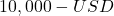 10,000-USD