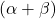 (\alpha + \beta)