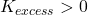 K_{excess} > 0