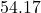 Rendered by QuickLaTeX.com 54.17