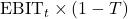 Rendered by QuickLaTeX.com \text{EBIT}_t \times (1 - T)