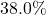 38.0\%