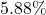 5.88\%