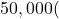 50,000 (