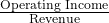 \frac{\text{Operating Income}}{\text{Revenue}}