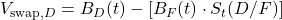 V_{\text{swap},D} = B_D(t) - [B_F(t) \cdot S_t(D/F)]