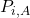 P_{i, A}