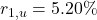 r_{1,u} = 5.20\%