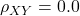 \rho_{XY} = 0.0