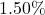 1.50\%