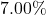 7.00\%
