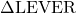 \Delta\text{LEVER}
