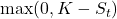 \max(0, K - S_t)