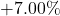 +7.00\%