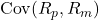 \text{Cov}(R_p, R_m)