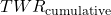 TWR_{\text{cumulative}}