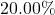 20.00\%