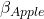 \beta_{Apple}