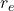 r_e